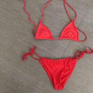 Red triangle bikini from Shein!